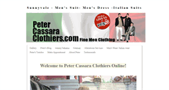 Desktop Screenshot of petercassaraclothiers.com