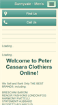 Mobile Screenshot of petercassaraclothiers.com